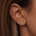 Caged Pearl Studs