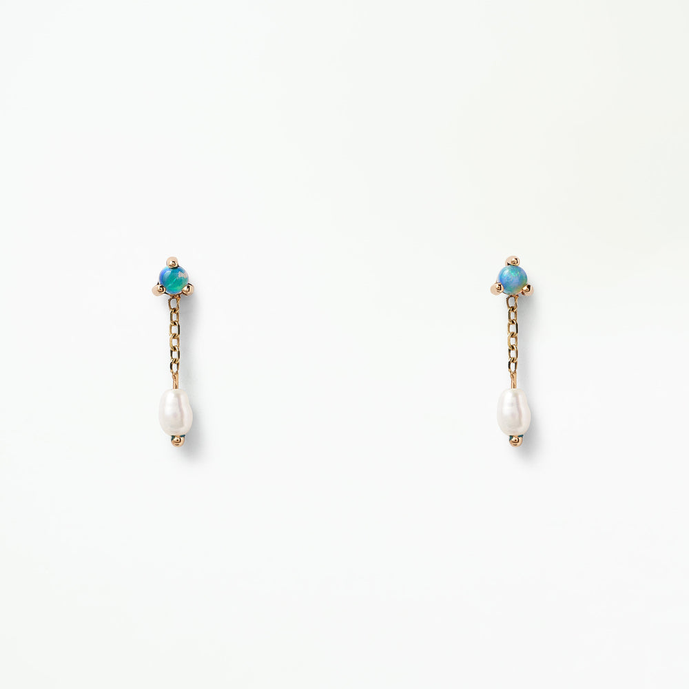 Opal Pearl Shower Earrings