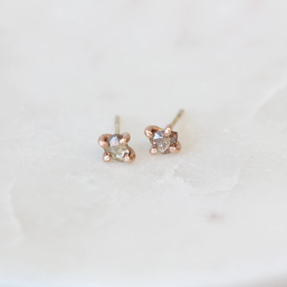
            
                Load image into Gallery viewer, Rosecut Diamond Studs
            
        