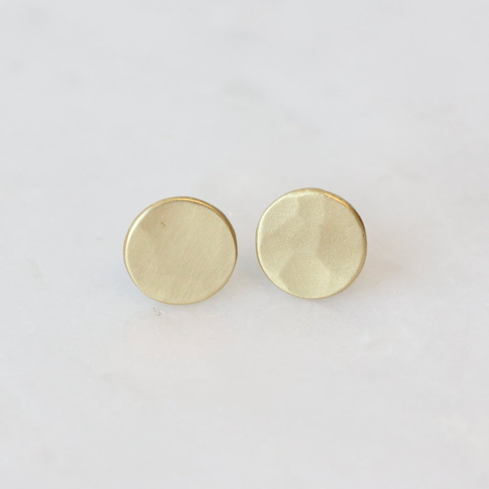 Giant 18k Lily Pad Studs