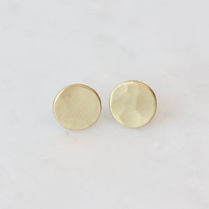 Giant 18k Lily Pad Studs