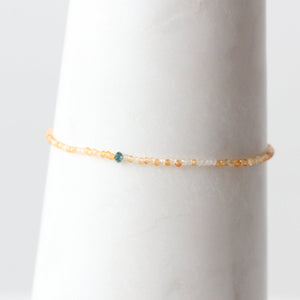 Carnelian and Diamond Bracelet