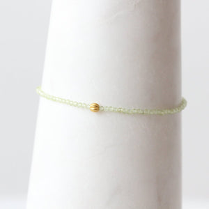 Peridot and 18k Bracelet