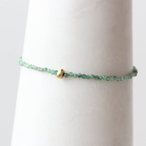 Emerald and 18k Bracelet