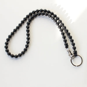 Perlen Long Keychain - Black