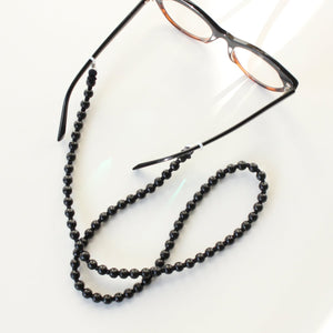 Perlen Glasses Chain  - Black