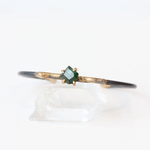 Dark Green Tourmaline Cuff