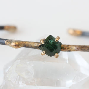 Dark Green Tourmaline Cuff