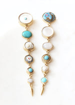 Multi Drops with Victorian Drop Earrings - Turquoise