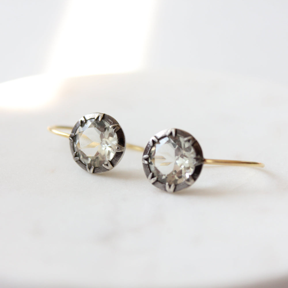 Lumi Earrings - Green Amethyst