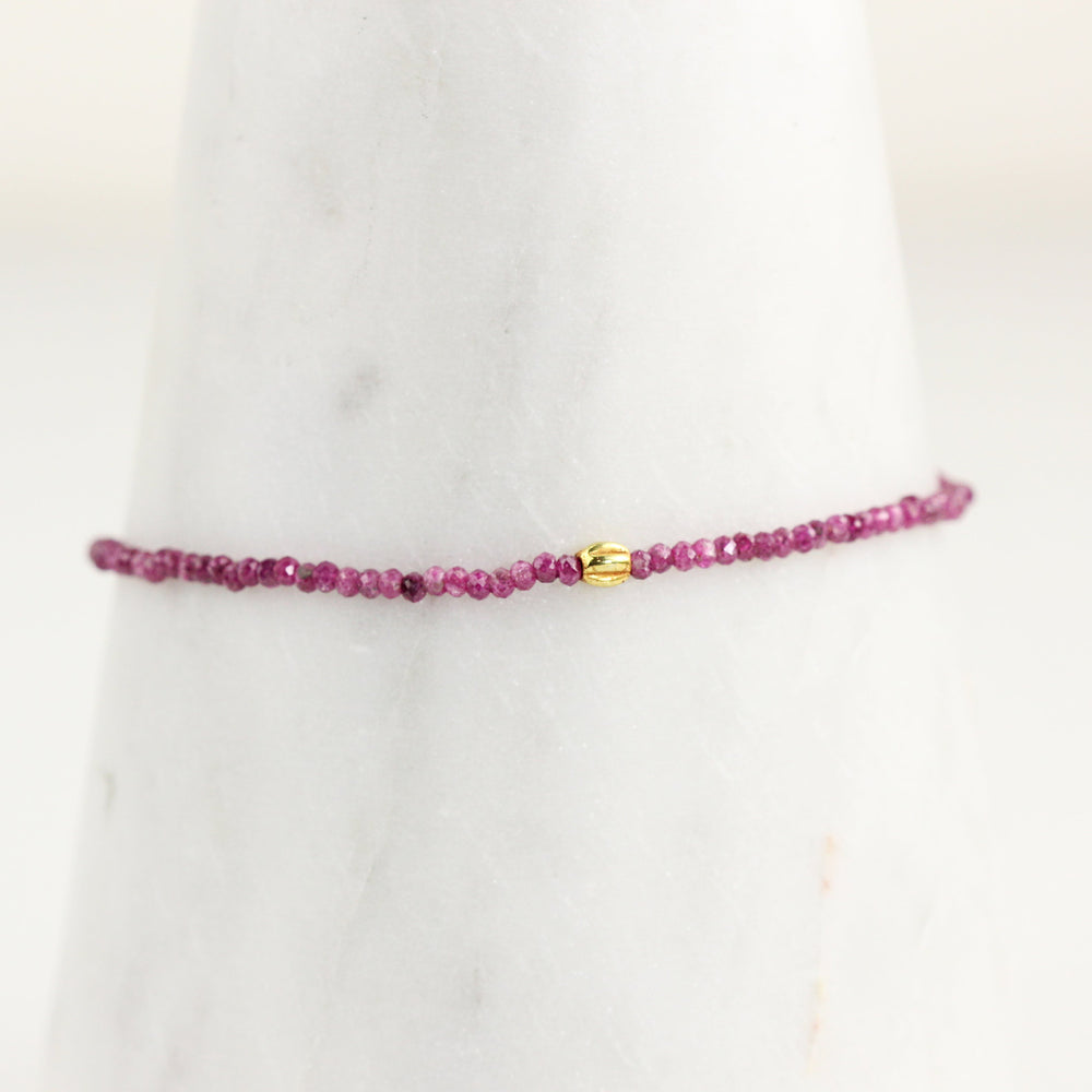 Ruby + 18k Bracelet