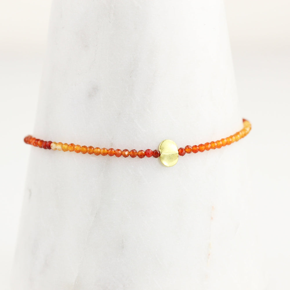 Carnelian + 18k Bracelet