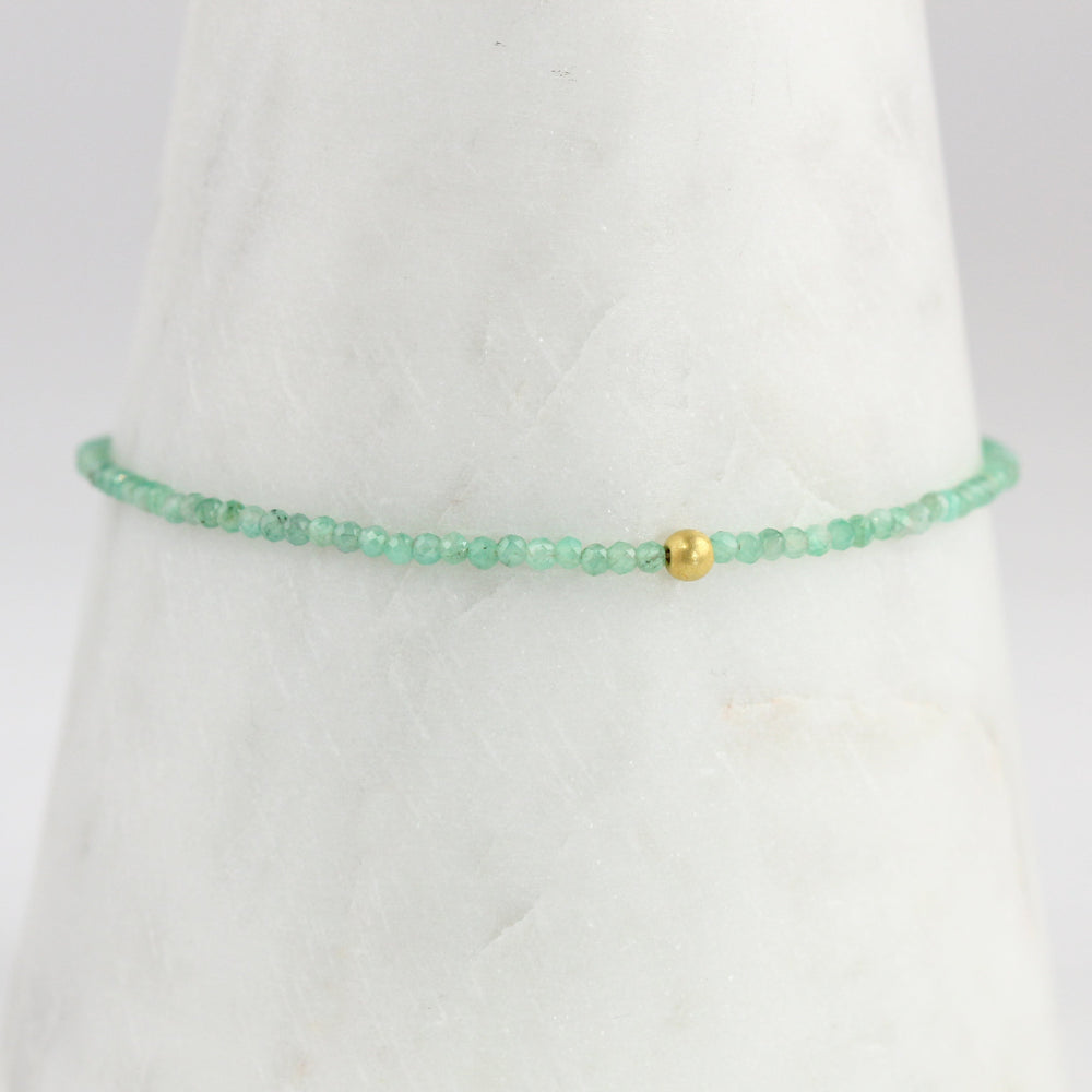 Emerald + 18k Bracelet