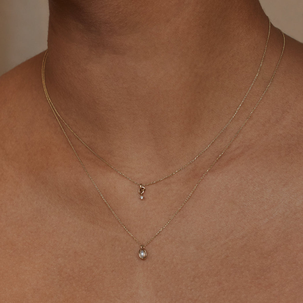 Caged Pearl Necklace
