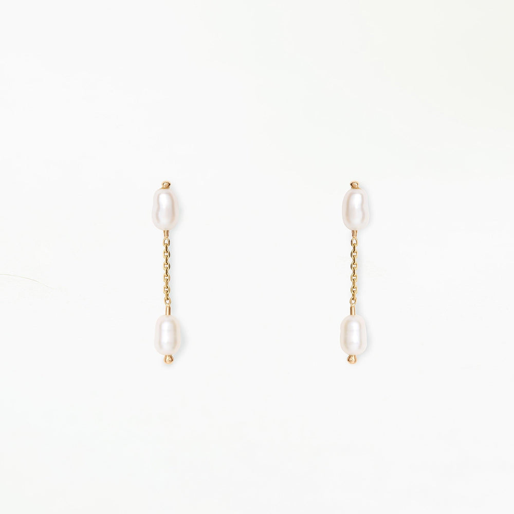 Short Pearl Shower Earrings