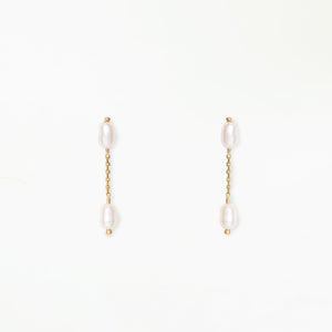 Short Pearl Shower Earrings