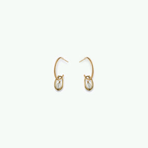 Pearl Droplet Hoops