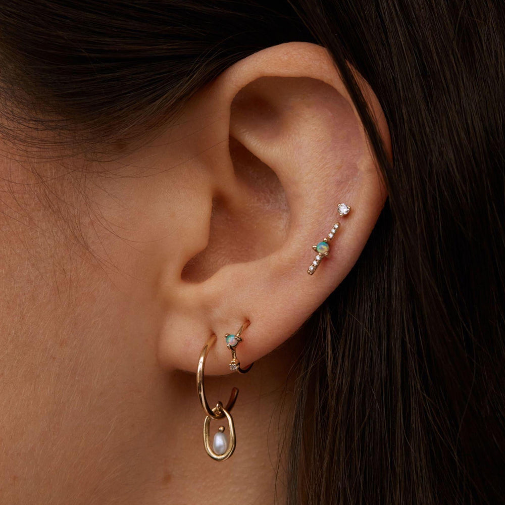 Pearl Droplet Hoops