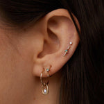 Pearl Droplet Hoops