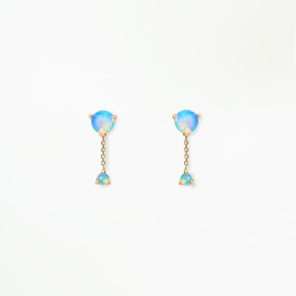 Large Two-Step Chain Earrings
