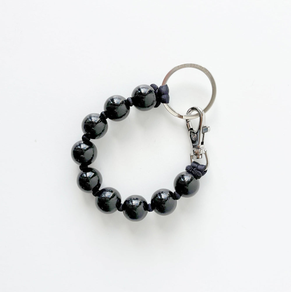 Big Perlen Short Keychain - Black