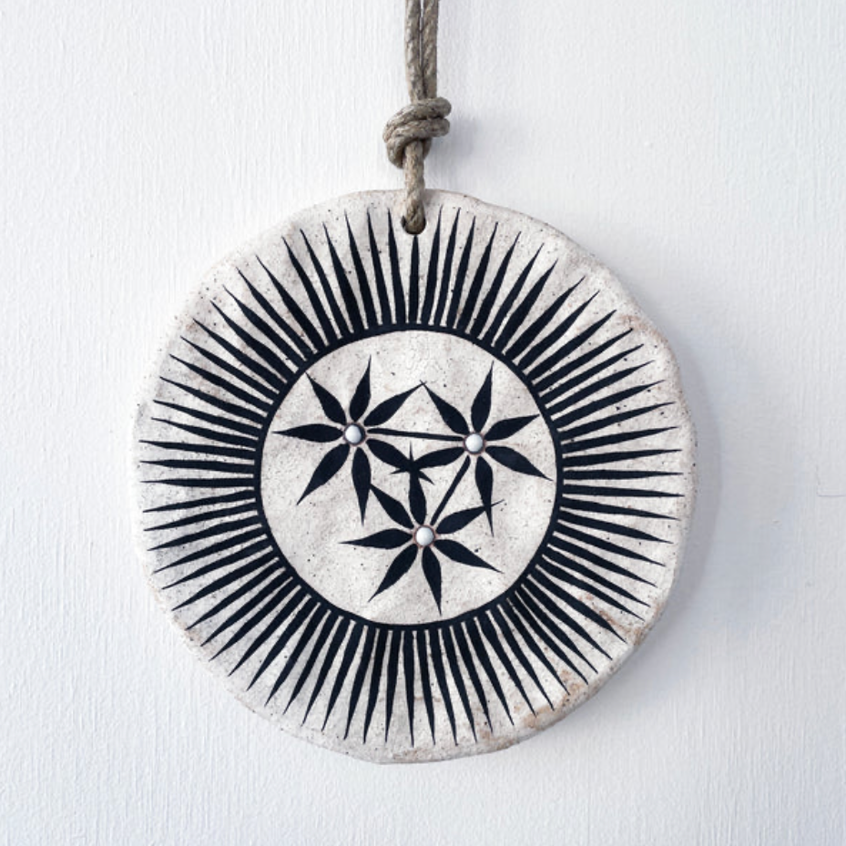 Round Constellation Ornament - White