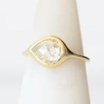 Pear Rose Cut Solitaire