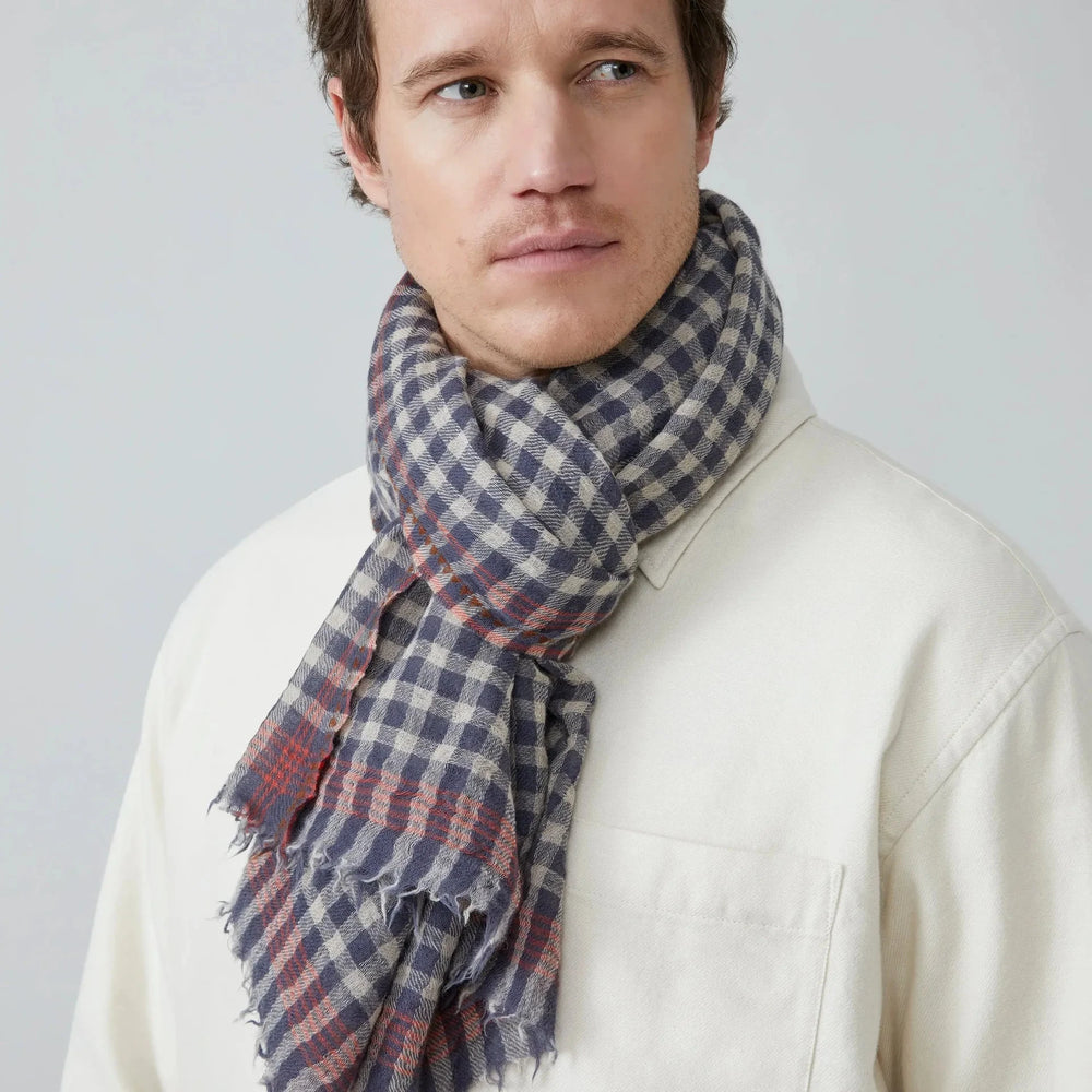 Vichy Scarf N°693- Slate