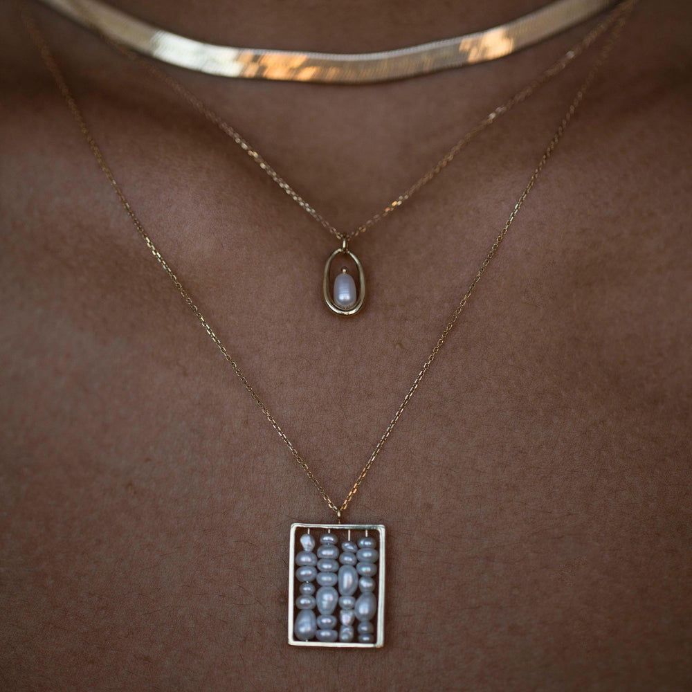 Small Pearl Weaving Necklace