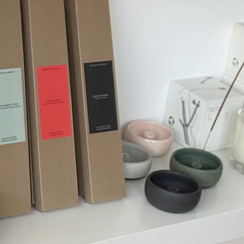 Incense Burners – Glazed Pink