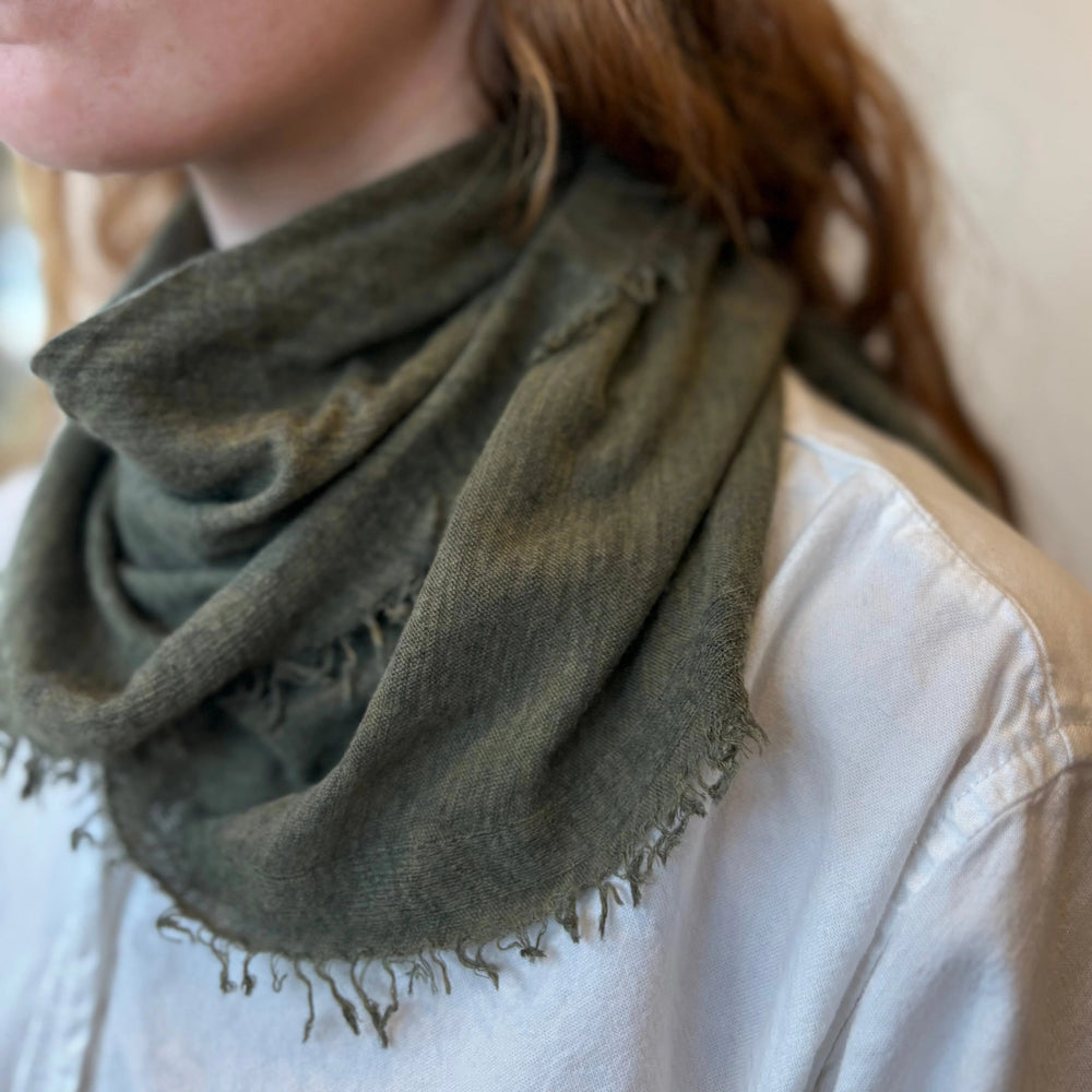 Cashmere Stole - Olive