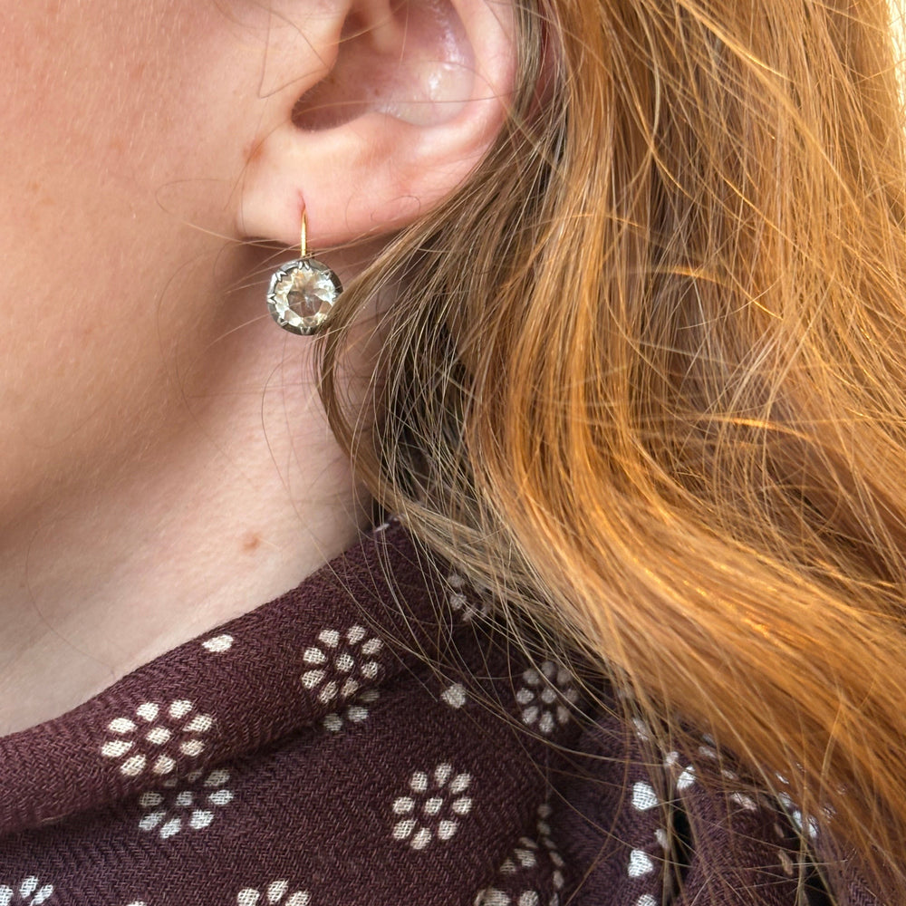 Lumi Earrings - Green Amethyst