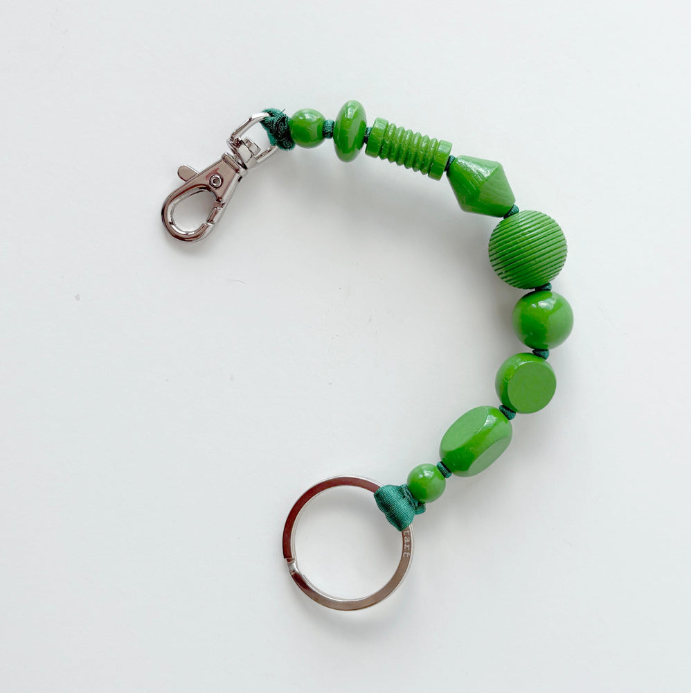 Perlen Mix Short Keychain - Green