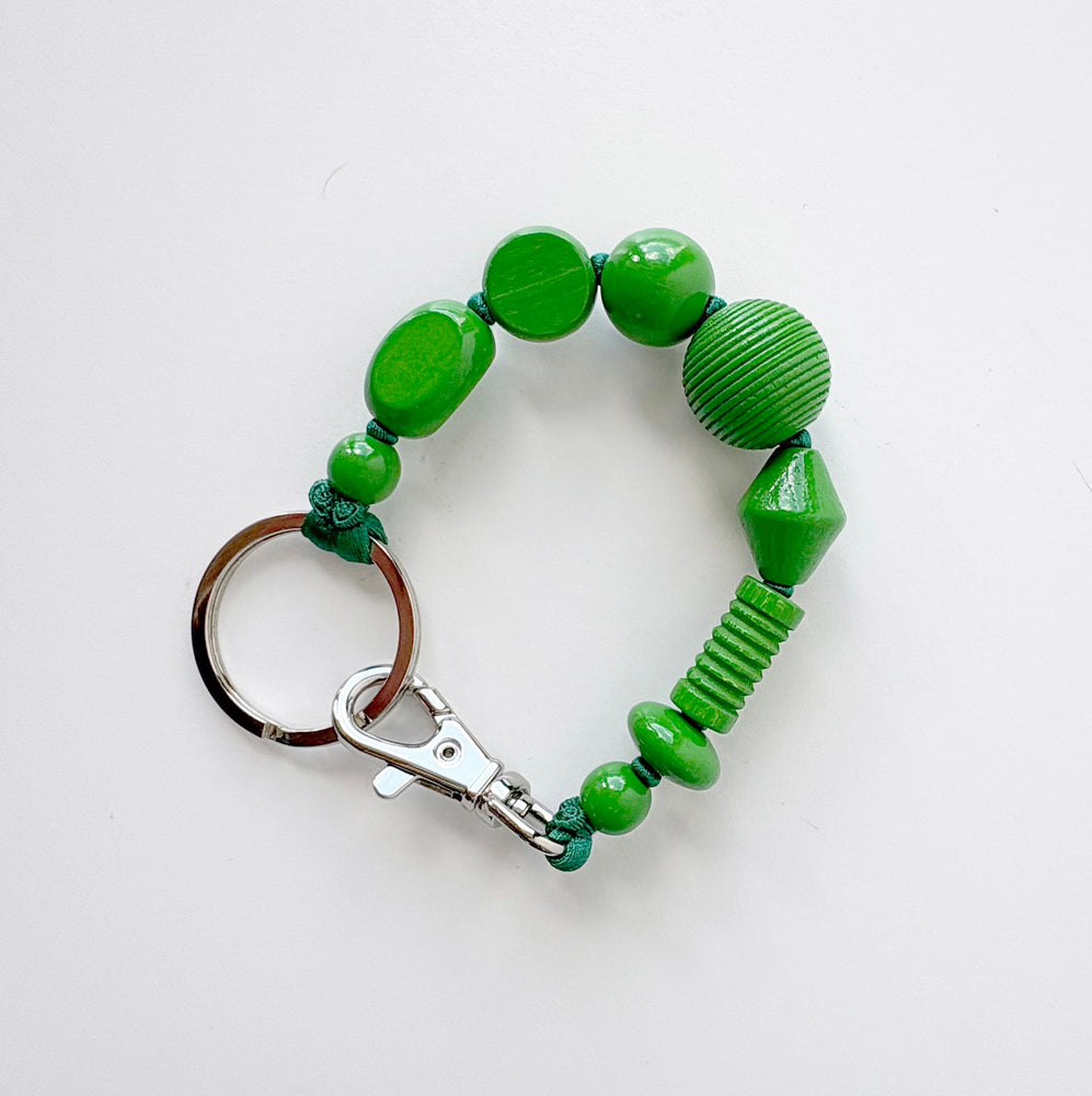 Perlen Mix Short Keychain - Green