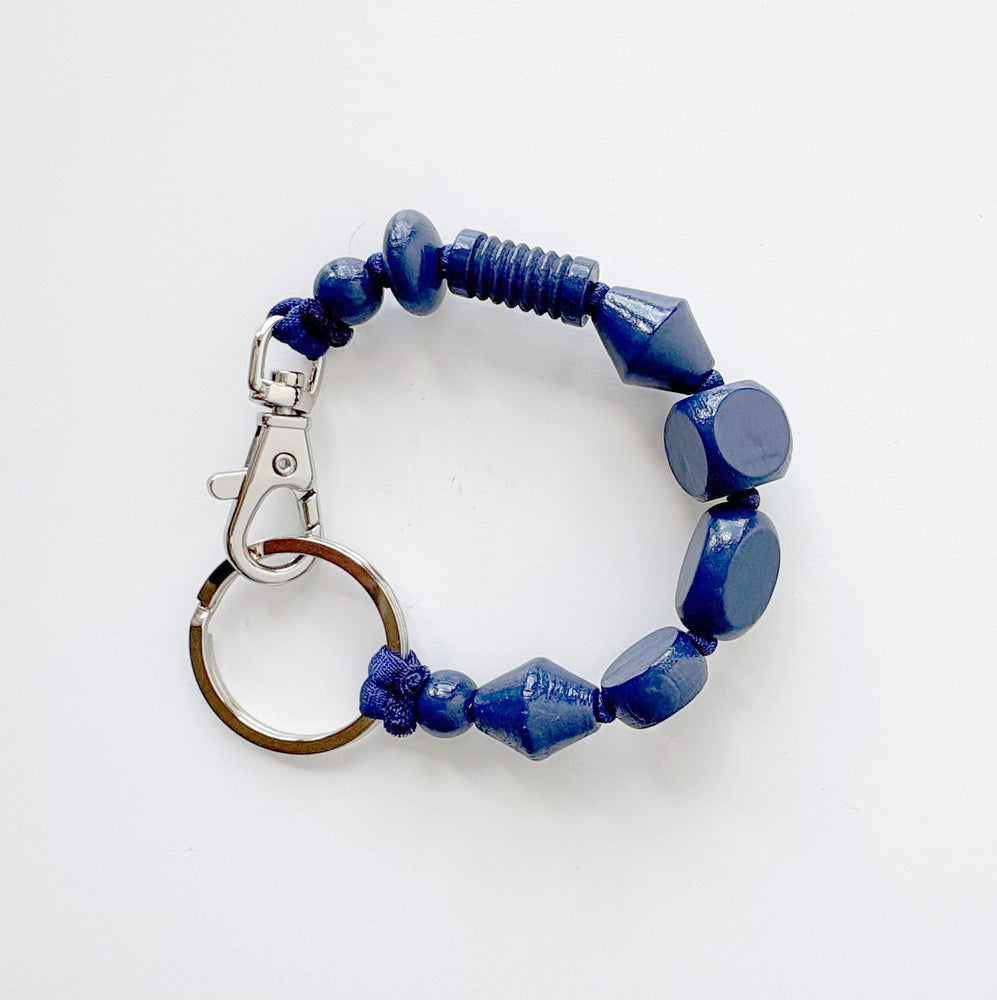 Perlen Mix Short Keychain - Blueberry