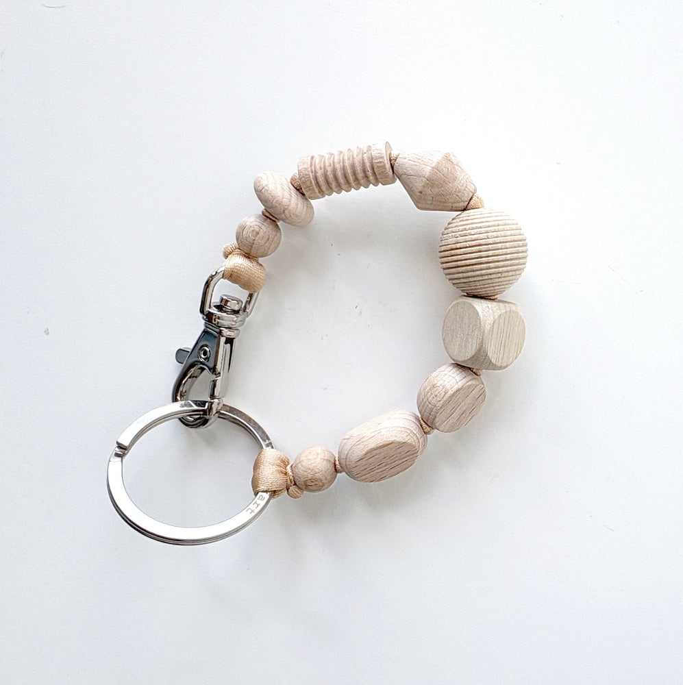Perlen Mix Short Keychain - Natural