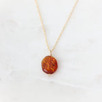 Gold-filled Amber Necklace