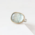 Freeform Aquamarine Ring