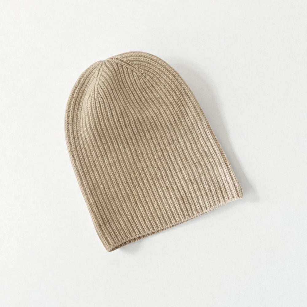 Cashmere Beanie - Oatmeal