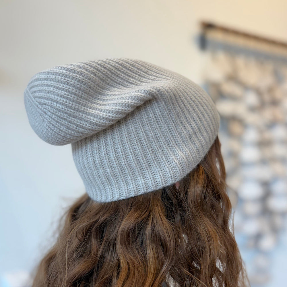 Cashmere Beanie - Oatmeal