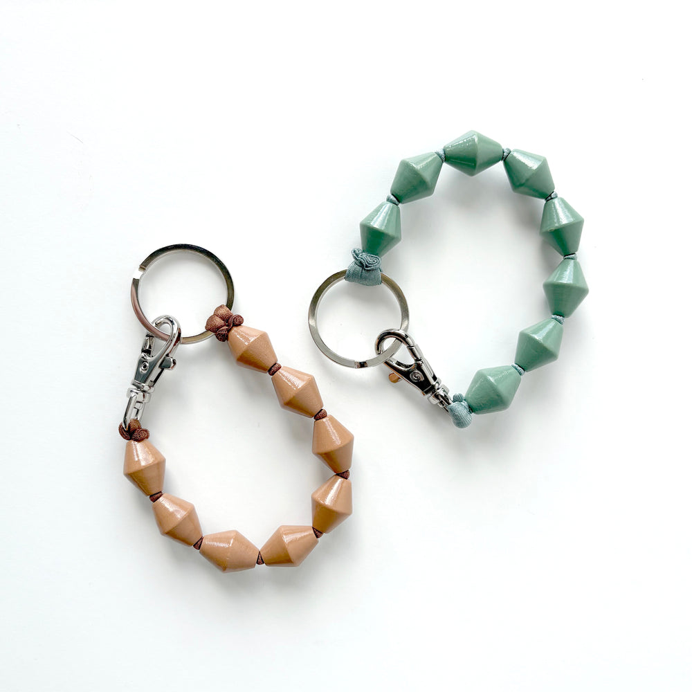 Zickzack Short Keychain - Salvia