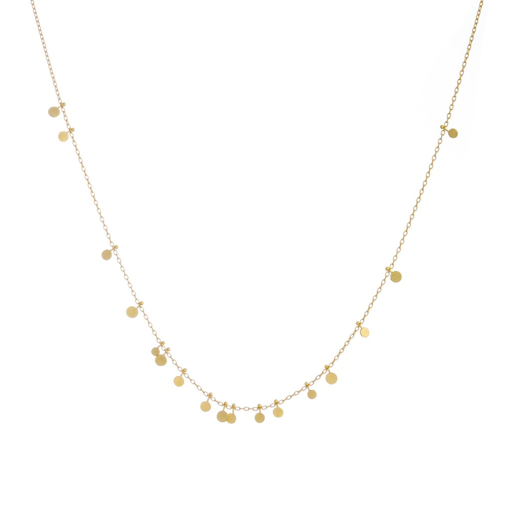 Sia Taylor Tiny Random Yellow Dots Necklace