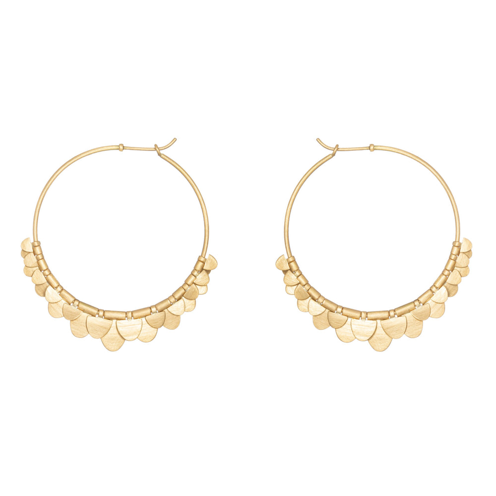 Golden Flutter Hoops