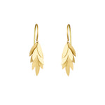 Sia Taylor Small Golden Leaf Earrings