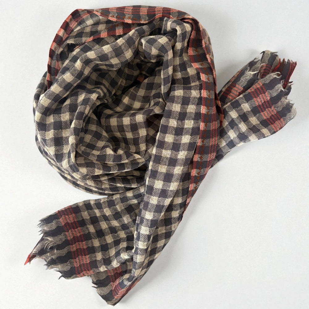 Vichy Scarf N°693- Slate