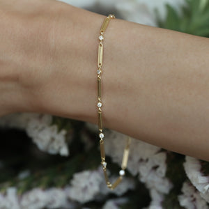 Trombone Bracelet with Diamonds