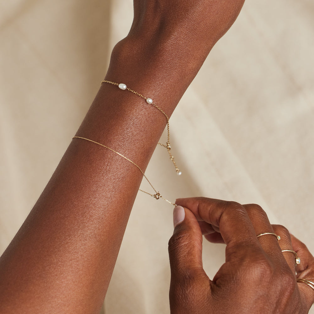 Pearl Spindle Bracelet