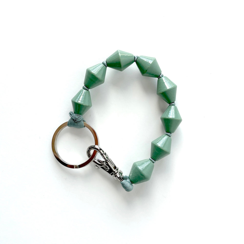 Zickzack Short Keychain - Salvia