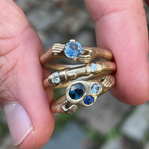 
            
                Load image into Gallery viewer, Fraser Hamilton Sapphire and Diamond Rings
            
        
