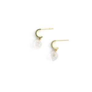 Moonstone Hug Hoops